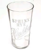 Antique Pre Prohibition Sphinx Rye Highball John Walsh &amp; Co Etched Whiskey Glass - £47.17 GBP