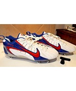 NEW Nike ID GP to FLY Sports Cleats Classic Red White &amp; Blue w Logo spik... - $101.55 CAD