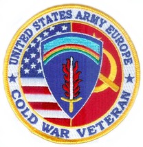 ARMY COLD WAR VETERAN IN EUROPE  4&quot; EMBROIDERED MILITARY PATCH - £23.53 GBP