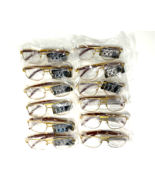 WHOLESALE DOZEN 12 PCS LOT EXECUTIVE AVIATOR EYEGLASSES CLEAR LENS SUNGL... - €18,09 EUR