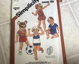 SIMPLICITY 5953, TODDLER, ROMPER, SHORTS TOPS, W/EMBROIDERY TRANSFER. SI... - $16.12