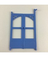 Fisher Price Dream Dollhouse Replacement Swinging Doors Pair Blue Vintag... - £16.98 GBP