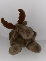 Mary Meyer Plush Marlon Moose 8&quot; Cuddly Brown Soft Stuffed Animal Toy 1992 - £5.43 GBP