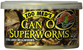 [Pack of 4] Zoo Med Can O Superworms Extra Large Mealworms 1.2 oz - £32.18 GBP