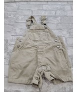 Vintage Baby Gap Bib Overalls Infant 3-6 Months Carpenter Denim Khaki Tan - $323.48 MXN