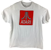 Atari T-shirt Men&#39;s 2XL White Short Sleeve Logo Ripple Junction Video Games - $14.82