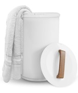 SAMEAT Heated Towel Warmers for Bathroom - Large Towel Warmer Bucket, Wood  - $139.97