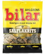 Ahlgrens Bilar (Candy Cars) Saltlakrits Bag 130g Swedish Candy (SET OF 1... - £43.60 GBP
