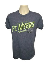 Fort Myers Florida since 1886 Sunshine State Adult Small Gray TShirt - £14.24 GBP