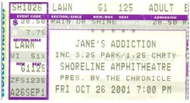 Vintage Jane&#39;s Addiction Ticket Stub October 26 2001 Mountain View Calif... - £19.37 GBP