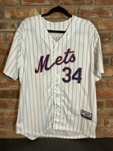 NY Mets Majestic Authentic Collection Jersey Sz 50 Noah Syndegard MLB 34 - £27.87 GBP
