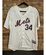 NY Mets Majestic Authentic Collection Jersey Sz 50 Noah Syndegard MLB 34 - £28.36 GBP