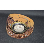 Justin Boots Womens Studded Belt With Brass And Agate Buckle By Fenton S... - $966.32 MXN