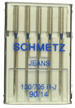 SCHMETZ Jeans/Denim Sewing Machine Needles Size 14, J-90B - $6.95
