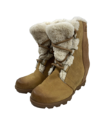 Sorel Joan Of Arctic Wedge II Shearling Camel NL3021-224 Women&#39;s Size 9.5 - $84.44 CAD