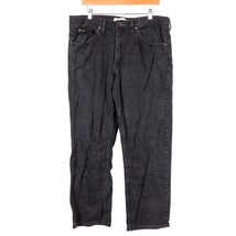 Lee Mens Jeans 38x30 Black Regular Fit Straight 100% Cotton Classic Denim - £18.82 GBP