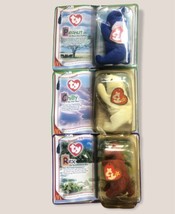 Ty Beanie Babies Mcdonalds Set Of 3 Chilly, Rex, &amp; Peanut - £8.62 GBP