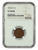 1914-D 1C Ngc VF30BN - £398.81 GBP