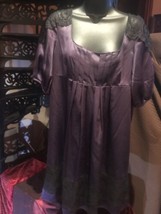 Vintage Style Free People To The Max Purple Satin Dress - $64.49
