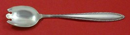 Michele by Wallace Sterling Silver Ice Cream Dessert Fork Custom Made 6 1/4&quot; - £54.60 GBP