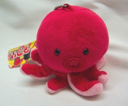 Taito Love Life Superstar Liella Tang Keke Red Octopus 2&quot; Plush Stuffed Keychain - £15.53 GBP
