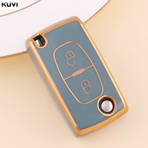 TPU Car Key Case Fob Remote Cover For  C2 C3 C4 C5 DS3 DS4 Pico Xsara For  RCZ 2 - £34.26 GBP