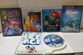 Disney Pixar Animated DVD Lot of 5 Brave Ice Age Princess and the Frog Nemo - £25.54 GBP