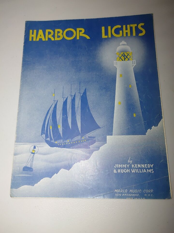 Vintage 1937 “Harbor Lights” Sheet Music - $15.89