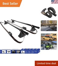 Universal Roof Rack Cross Bars 48&quot; - Heavy Duty Carbon Steel, 170 lbs Ca... - $1,513.05 MXN