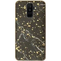 For Samsung A6 Marble Glitter Case BLACK - £4.68 GBP