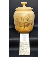 Vintage The Potters Four Art Pottery Lidded Ceramic Jug Container Signed... - $130.38 CAD