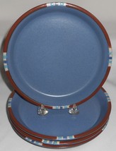 Set (4) Dansk Blue Mesa Pattern Salad Plates Made In Japan - £61.91 GBP