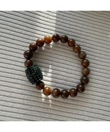 Hand carved Jade bracelet | Perfect natural Hetian sugar brown nephrite ... - $295.00
