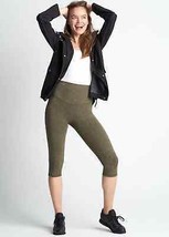 New Womens M Activewear Leggings Yummie Reversible Dark Green Pant Yoga ... - $78.21