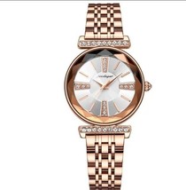 Reloj de cuarzo de acero inoxidable para Mujer, accesorio de lujo, resis... - £27.51 GBP