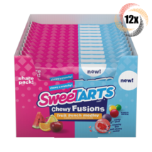 Full Box 12x Bags Sweetarts Chewy Fusions Fruit Punch Medley Candy | 3oz | - £30.64 GBP