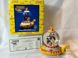 1999 The Beatles Yellow Submarine By Vandor PEPPERLAND MUSICAL GLOBE In Box - £70.36 GBP