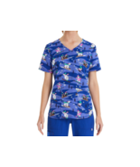 Scrubstar Women&#39;s Winter Chillin Scrub Top, Multicolor Size 2XL - $37.01 CAD