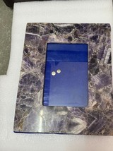 Amethyst photo frame | Luxury Handcrafted | photo frame | Real crystal |... - $187.11