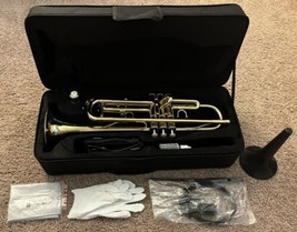 Vangoa Bb Trumpet Brass Standard Gold Trumpet - £96.33 GBP