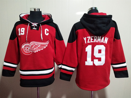 Steve Yzerman #19 Detroit Red Wings Red Lace-Up Pullover Hoodie - $63.20