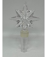 Waterford Crystal Congratulation Star Wine Bottle Stopper Signed - $12.50