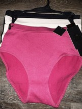 Kathy Ireland ~ Womens Brief Underwear Panties 3-Pair Nylon Blend (A) ~ M - £15.93 GBP