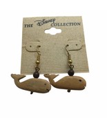 The Disney Collection Wood Whale Dangle Earrings Original Card Beach nau... - £9.31 GBP