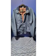 American Jac Zip Jacket USA Mens Size M Blue plaid inside lined Used Vin... - $28.95