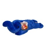 Ty Beanie Buddy Peanut The Elephant Royal Blue VERY RAREVintage Plush An... - $1,424.15 MXN