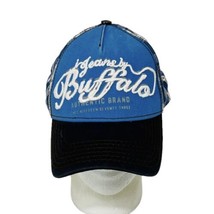 Buffalo Authentic Brand Jeans Snapback Hat Blue Plaid Cap Embroidered Logo - £11.26 GBP