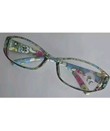 GREEN FLORAL ~ Rectangular ~ Plastic ~ Reading Magnifying Glasses ~ +3.00 - $28.05 CAD