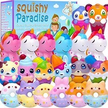 20 Pk Jumbo Squishies Keychain, Cream Scented Slow Rising Squeeze Toys U... - £27.21 GBP