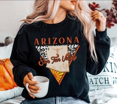 San Tan Valley Arizona sweatshirt retro leopard, Arizona Soft and Comfortable Un - £35.15 GBP